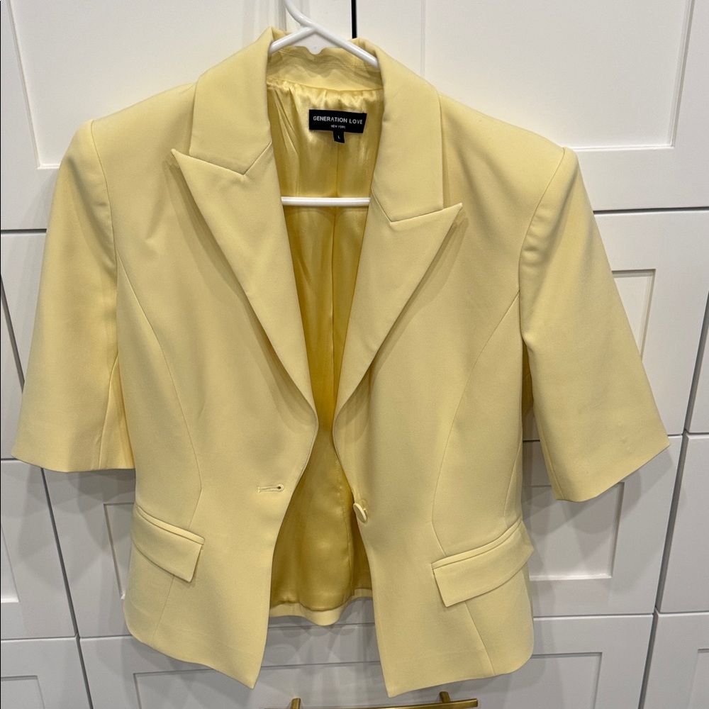 Generation Love Light Yellow Blazer